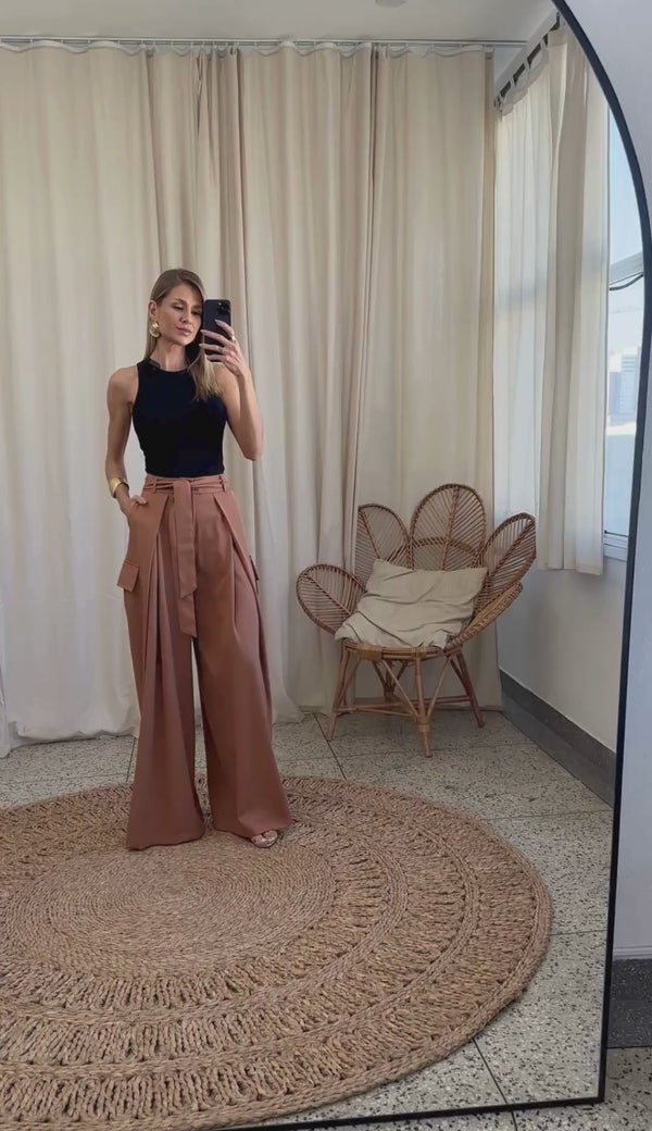 Calça Pantalona Alfaiataria Kerley | Laguna