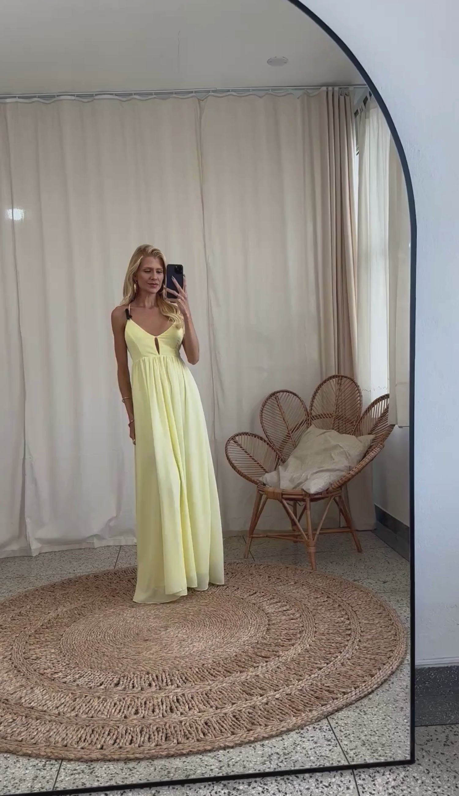 Vestido Longo Festa Crepe Chiffon Demi | Laguna