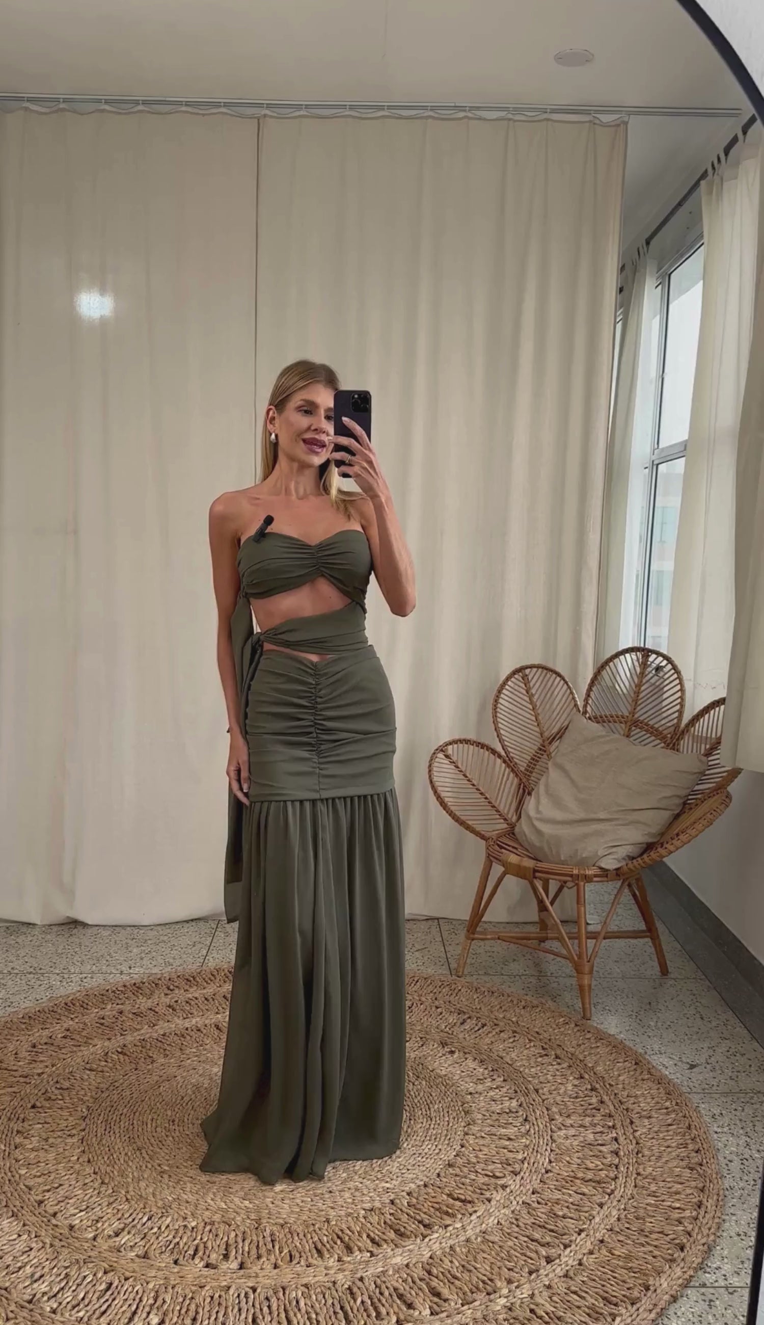 Vestido Longo Festa Crepe Chiffon Corina | Laguna