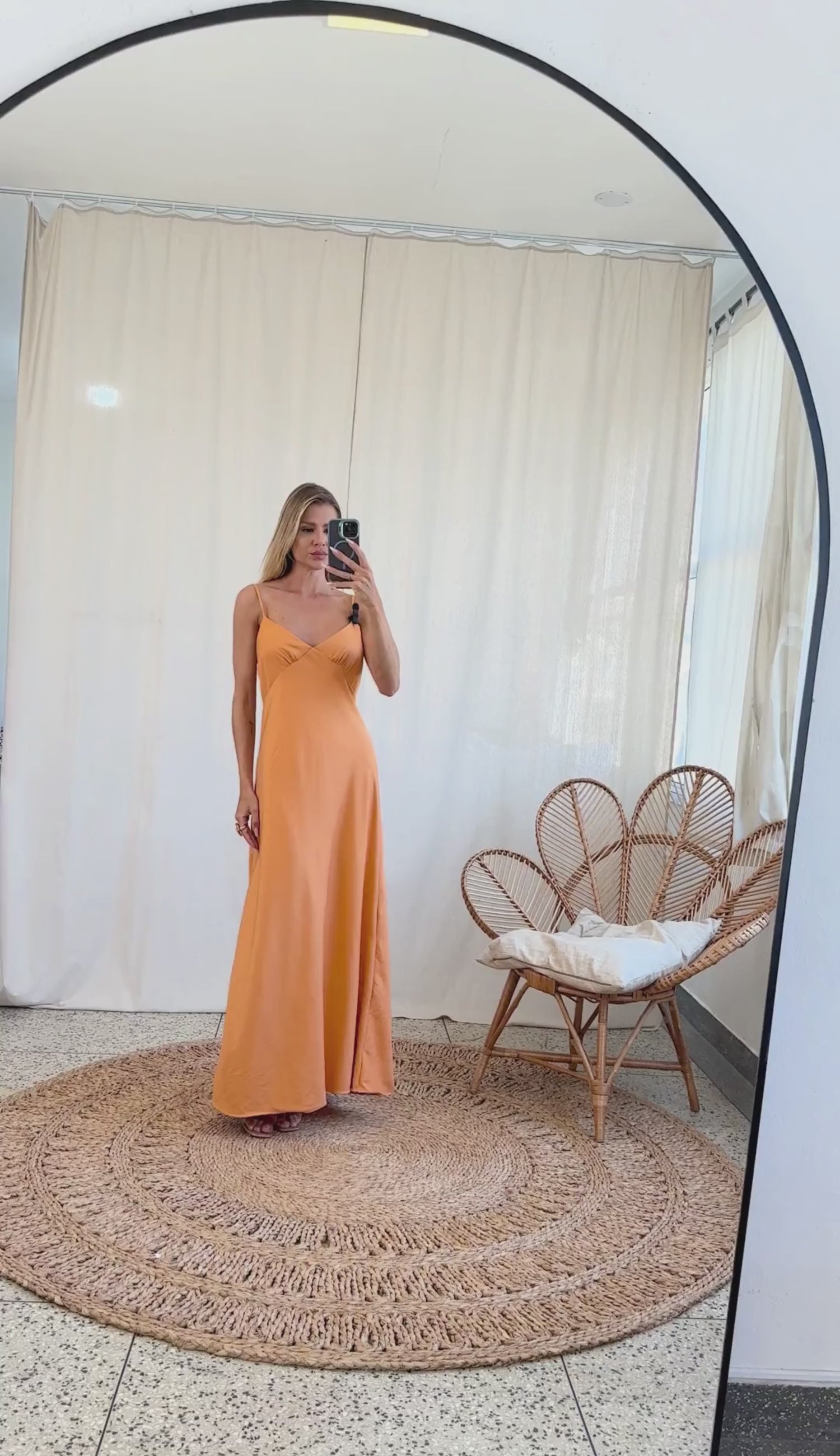 Vestido Slip Dress Acetinado Padma | Laguna