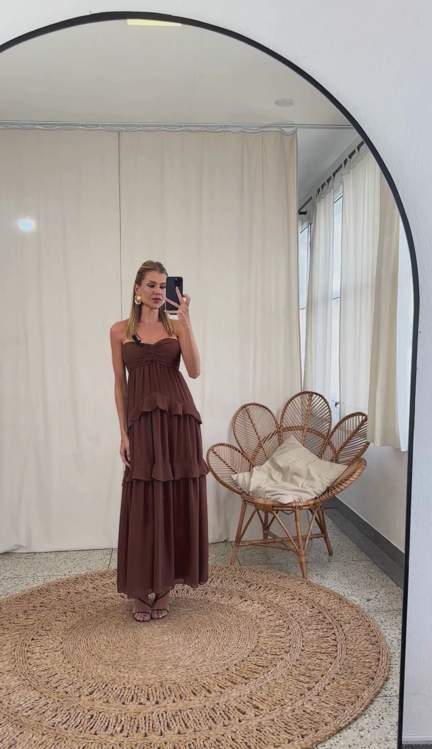 Vestido Longuete Crepe Leve Ruth | Laguna