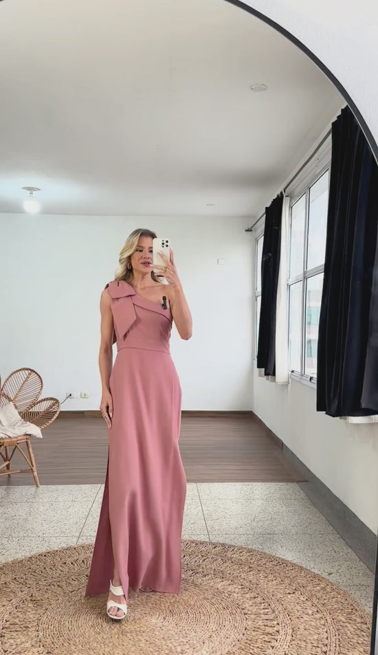 Vestido Longo Poliviscose Flora | Laguna