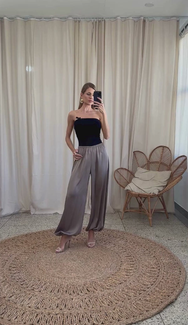 Calça Aladim Cetim Marcela | Laguna