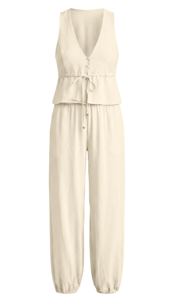 Conjunto Longo Alfaiataria Liocel Rosana Off White | Laguna