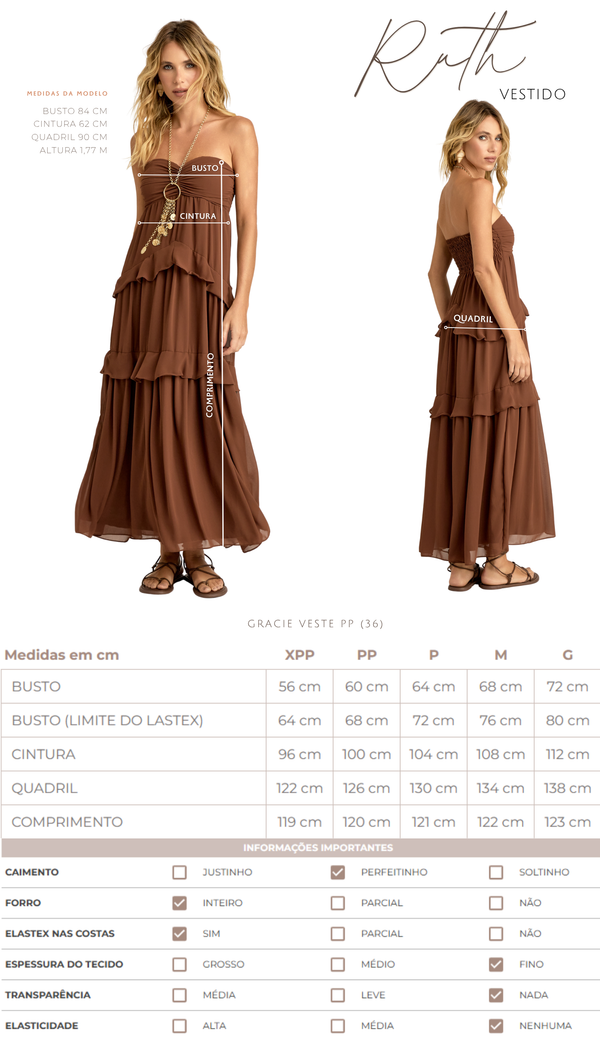 Vestido Longuete Crepe Leve Ruth | Laguna