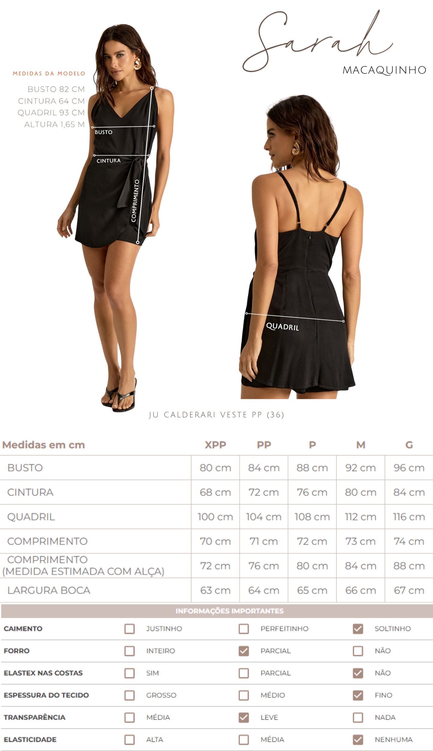 Macaquinho Sarah Rosa