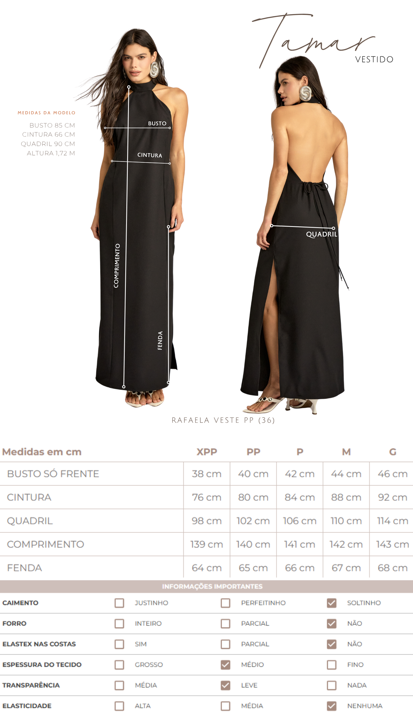 Vestido Tamar Preto