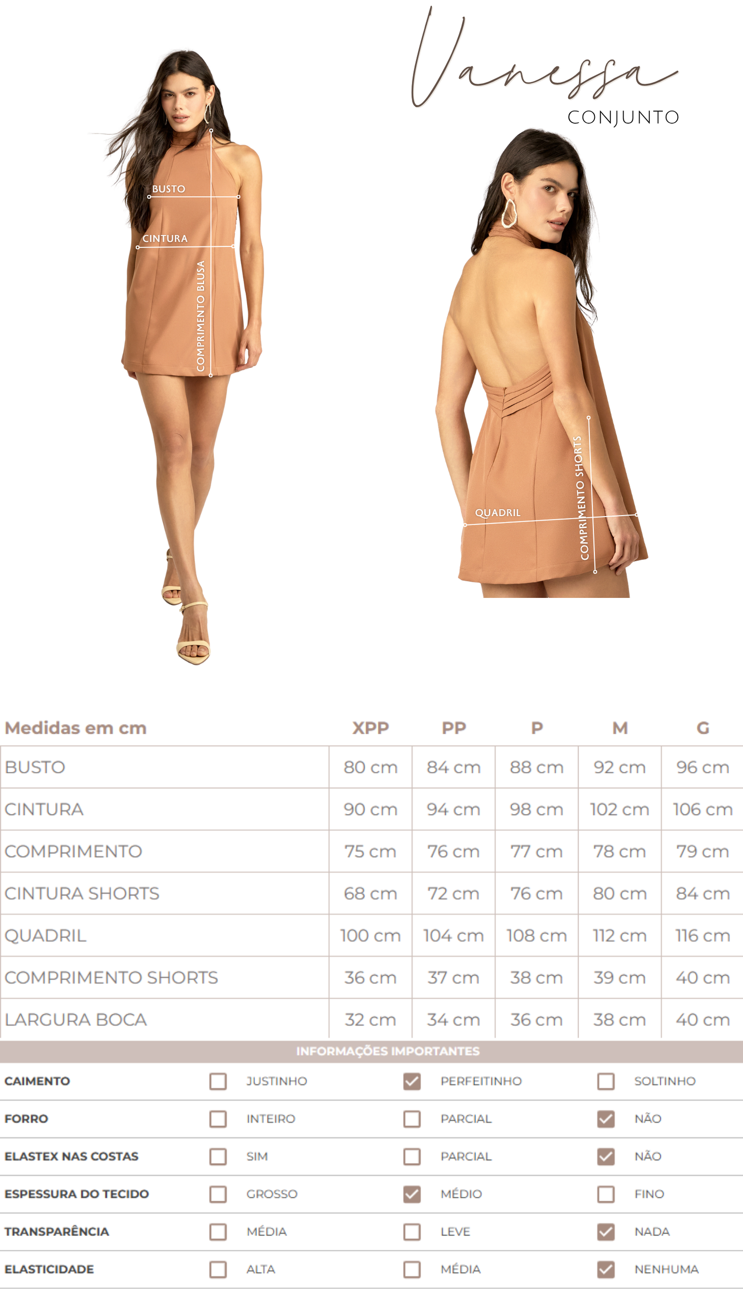Conjunto Vanessa Cinza
