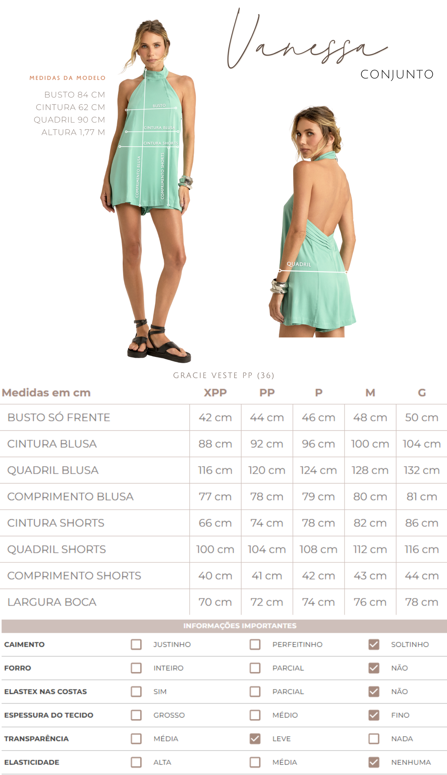 Conjunto Vanessa Verde