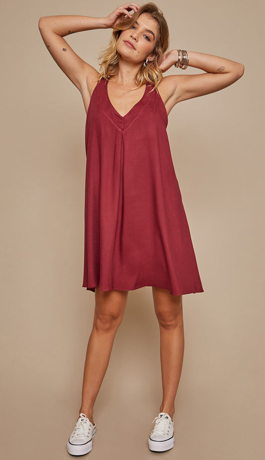 Vestido Samanta Vinho
